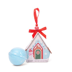 Christmas Ornament House - Blue Bath Bomb