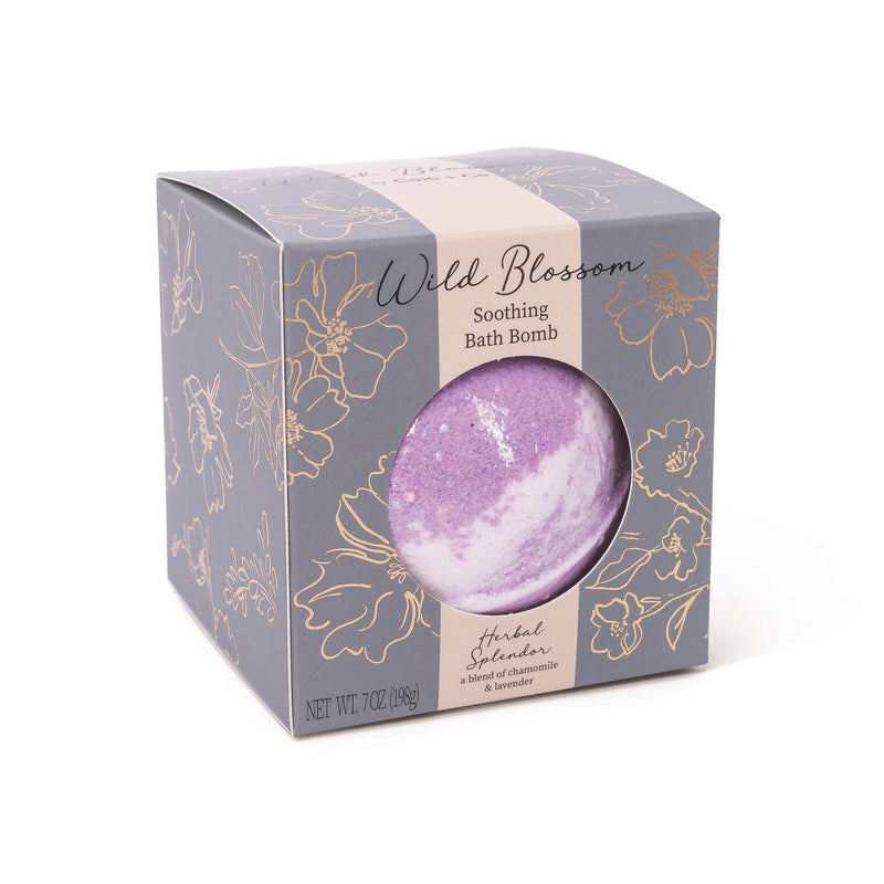 Wild Blossom Soothing Bath Bomb - Herbal Splendor