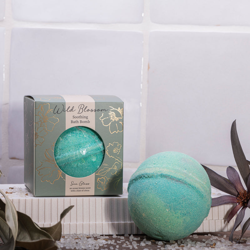 Wild Blossom Soothing Bath Bomb - Sea Glass