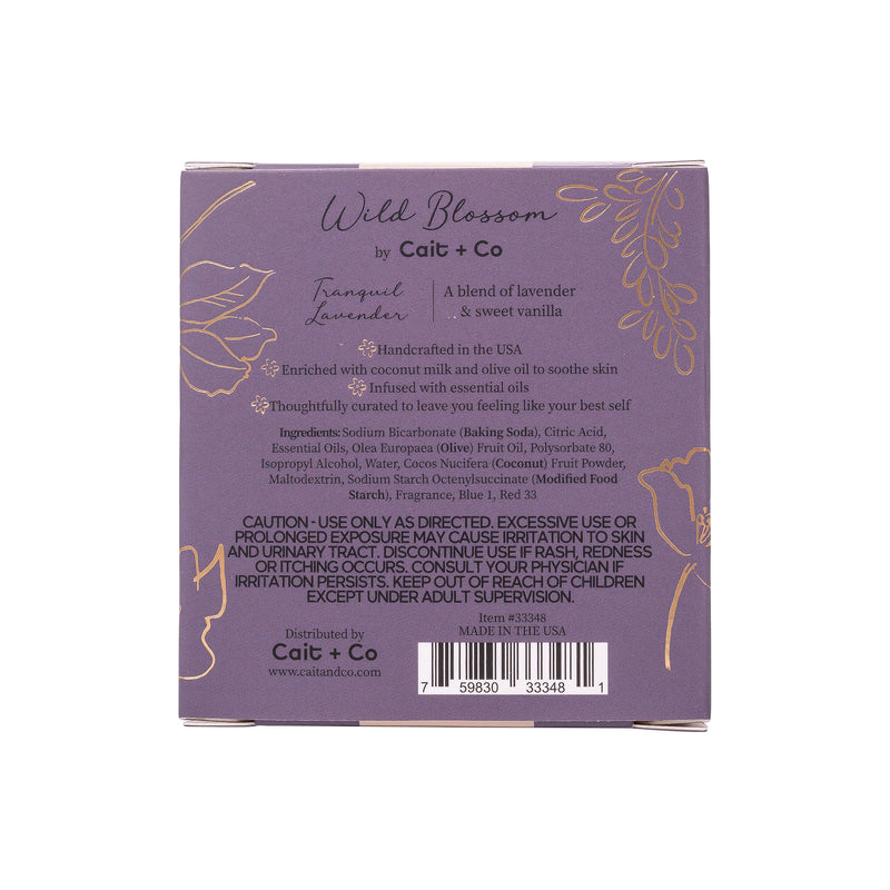 Wild Blossom Soothing Bath Bomb - Tranquil Lavender