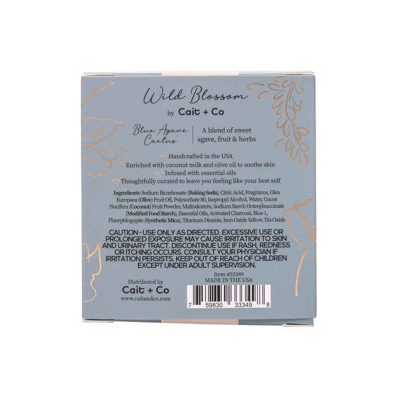 Wild Blossom Soothing Bath Bomb - Blue Agave Cactus