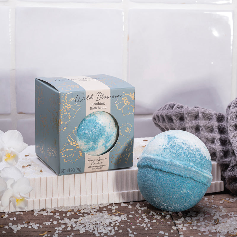 Wild Blossom Soothing Bath Bomb - Blue Agave Cactus