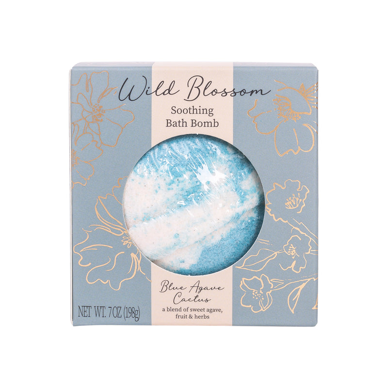 Wild Blossom Soothing Bath Bomb - Blue Agave Cactus