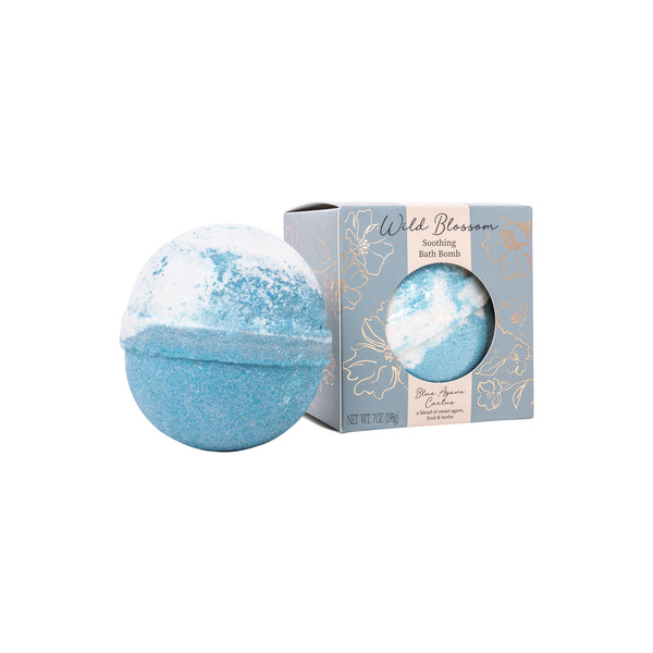 Wild Blossom Soothing Bath Bomb - Blue Agave Cactus