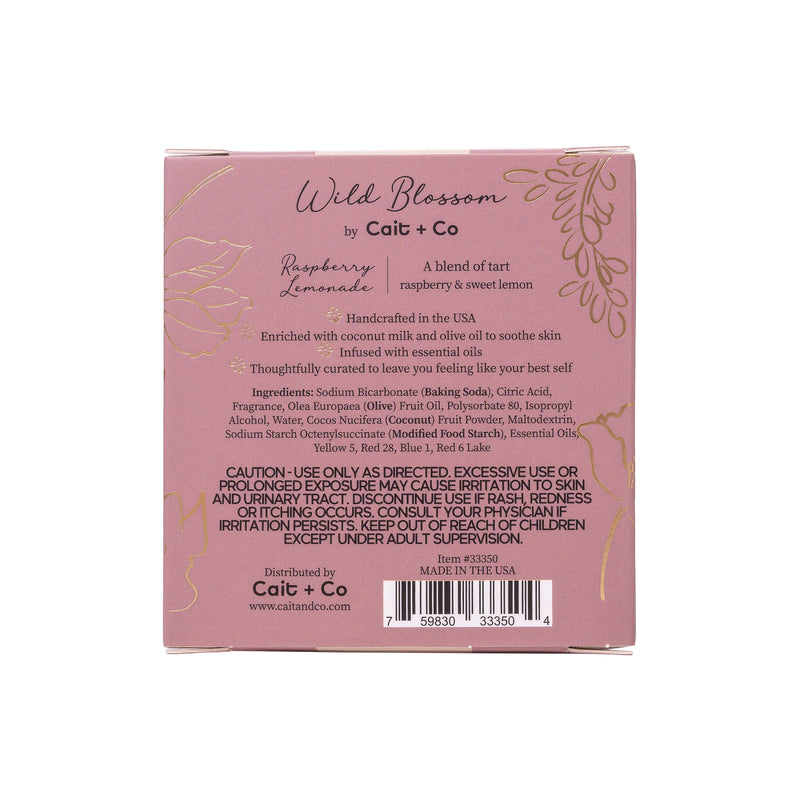 Wild Blossom Soothing Bath Bomb - Raspberry Lemonade