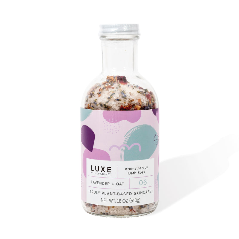 Lavender + Oat Aromatherapy Bath Salt Soak