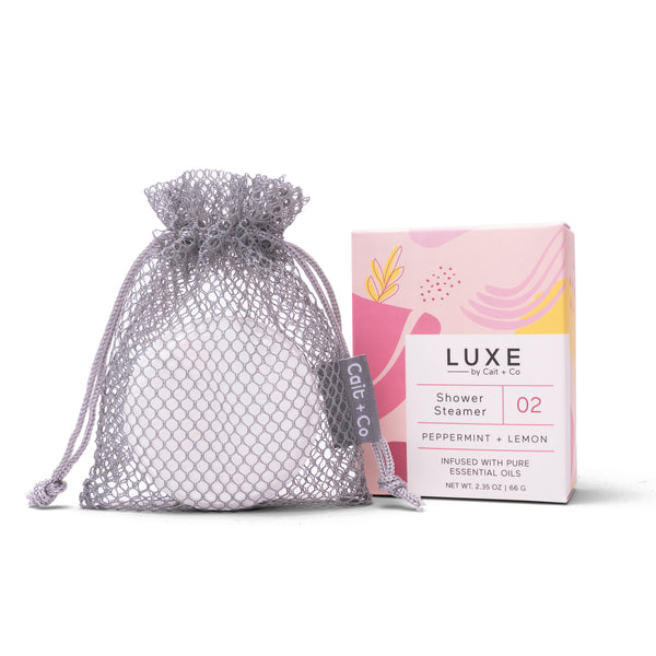 Peppermint + Lemon Aromatherapy Shower Steamer